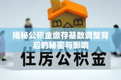 陵水揭秘公积金缴存基数调整背后的秘密与影响