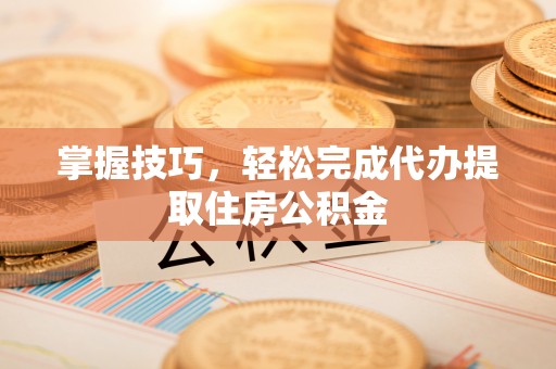 陵水掌握技巧，轻松完成代办提取住房公积金