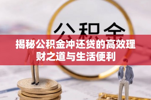 陵水揭秘公积金冲还贷的高效理财之道与生活便利
