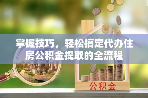 陵水掌握技巧，轻松搞定代办住房公积金提取的全流程