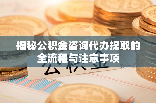 陵水揭秘公积金咨询代办提取的全流程与注意事项