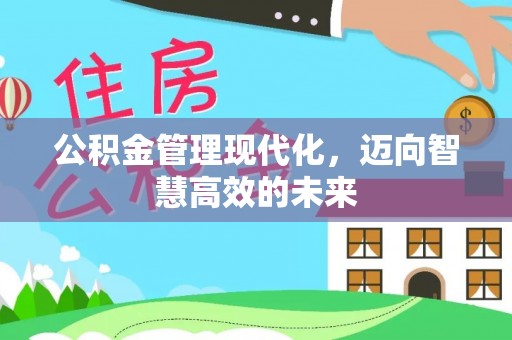 陵水公积金管理现代化，迈向智慧高效的未来