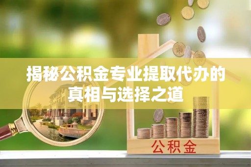 陵水揭秘公积金专业提取代办的真相与选择之道
