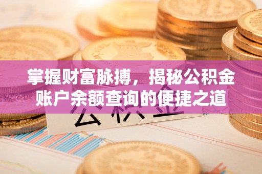 陵水掌握财富脉搏，揭秘公积金账户余额查询的便捷之道