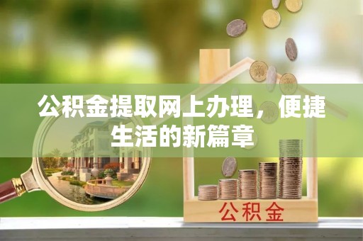 陵水公积金提取网上办理，便捷生活的新篇章