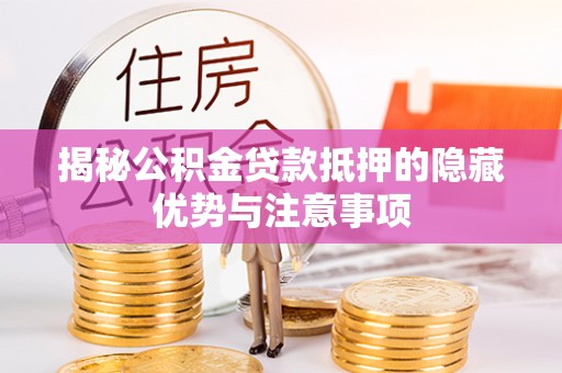 陵水揭秘公积金贷款抵押的隐藏优势与注意事项