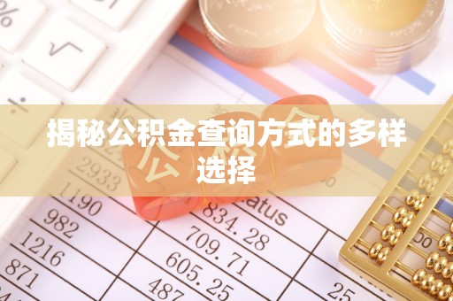 陵水揭秘公积金查询方式的多样选择