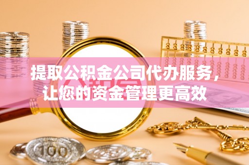 陵水提取公积金公司代办服务，让您的资金管理更高效