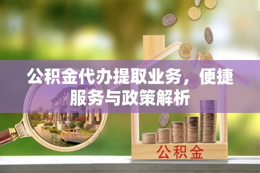 陵水公积金代办提取业务，便捷服务与政策解析
